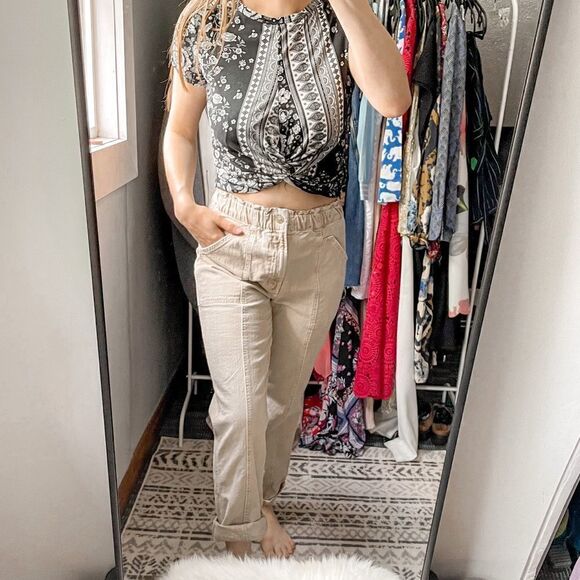 MOTHER The Springy Ankle Jeans Sand Beige 27 - Picture 10 of 10